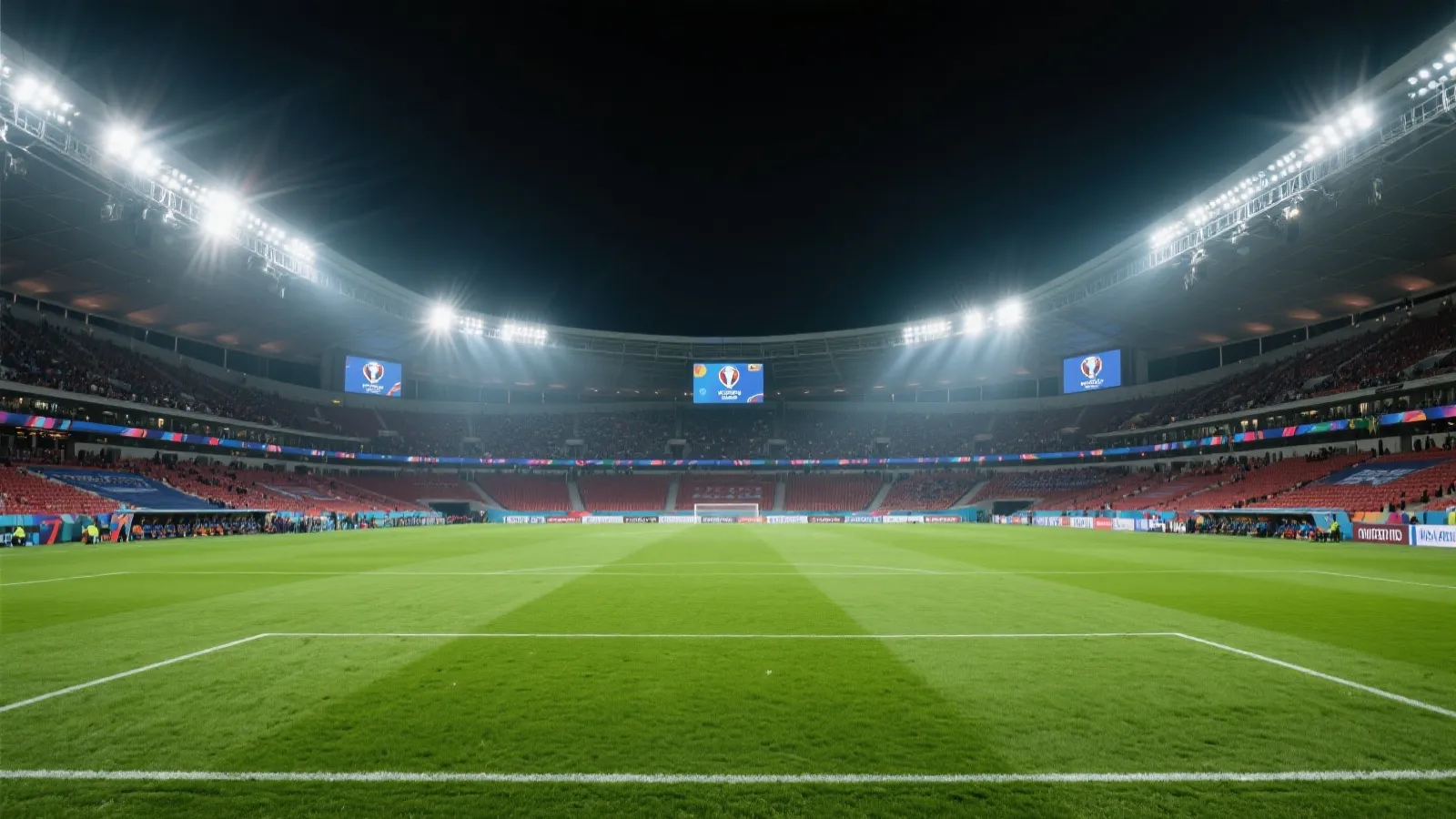 世界杯球场夜景